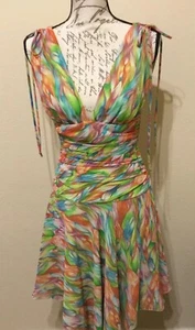 Vestido de Fiesta Floral Multicolor A.B.S by Allen Schwartz Talla 4 - Imagen 1 de 8