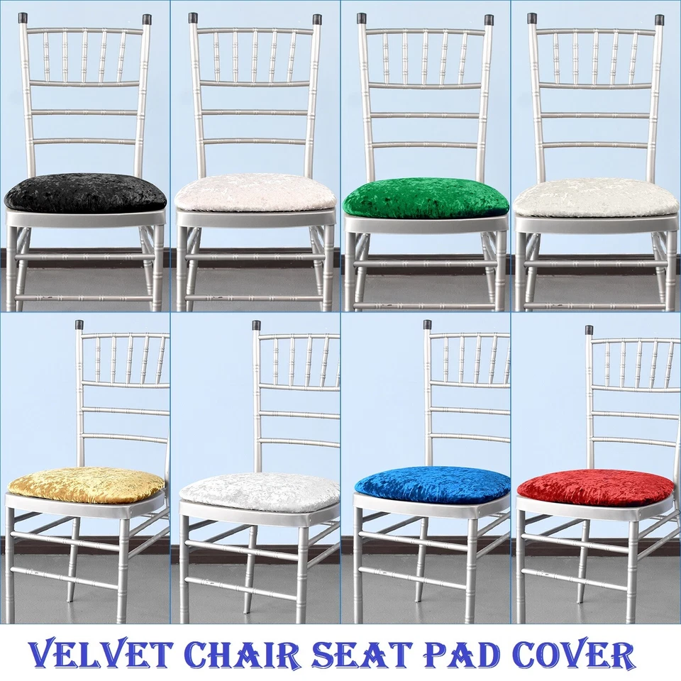 Zerdrückter Samt Esszimmerstuhl Bezüge Waschbar Stühle Kissen Schutz Sitzbezug - Bild 1 von 1