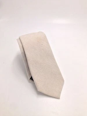 $75 Nick Cannon Hombres Corbata Informal Beige Vestido Sólido Informal Corbata Ajustada 60x2.5 Foto 1 de 4