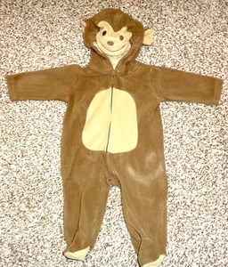 Carters Baby Boys Girls Monkey Halloween Costume Footed Fleece 6 Months - Picture 1 of 4