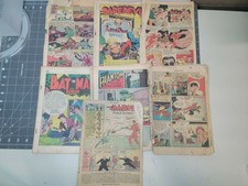 LOT OF 7 Comic Books Daredevil Batman Robin Cpt Marvel Phantom Human Torch