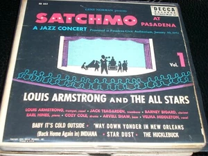LOUIS ARMSTRONG satchmo at pasadena vol 1 ( jazz ) 2 x 7" / 45 - Picture 1 of 1