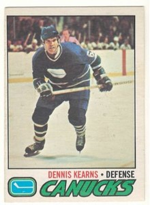 1977-78 O-PEE-CHEE # 175 DENNIS KEARNS CANUCKS OPC HOCKEY - NICE AND NO CREASES