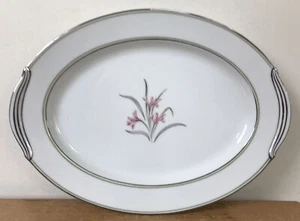 Vintage Noritake China Japanese Kent 5433 Porcelain Iris Floral Platter 13.75“ - Picture 1 of 5