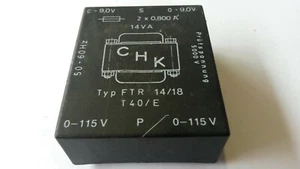 TRANSFORMATOR TRAFO Print 2x 9V 2x 800mA 14VA  Top Marke - Bild 1 von 4