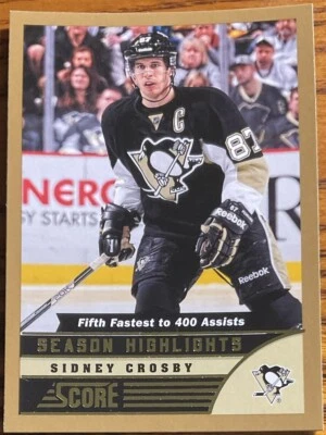 2013-14 Score Gold Season Highlights Sidney Crosby #589 Pittsburgh Penguins - Image 1 of 2