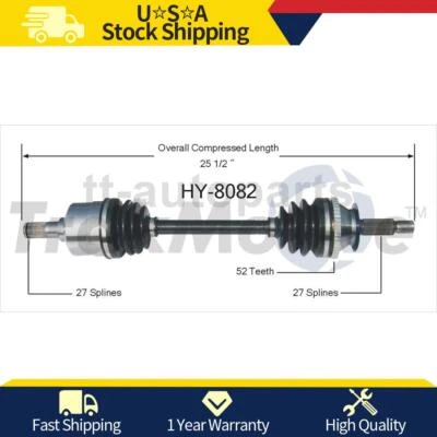 Front Left CV Axle Joint For Hyundai Santa Fe 2006 2005 2004 2003 2002 2001 - Image 1 of 2