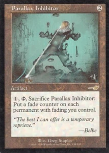 PARALLAX INHIBITOR 134/143 NEMESIS MTG MAGIC HP (yourdeckbuilder) - Picture 1 of 1