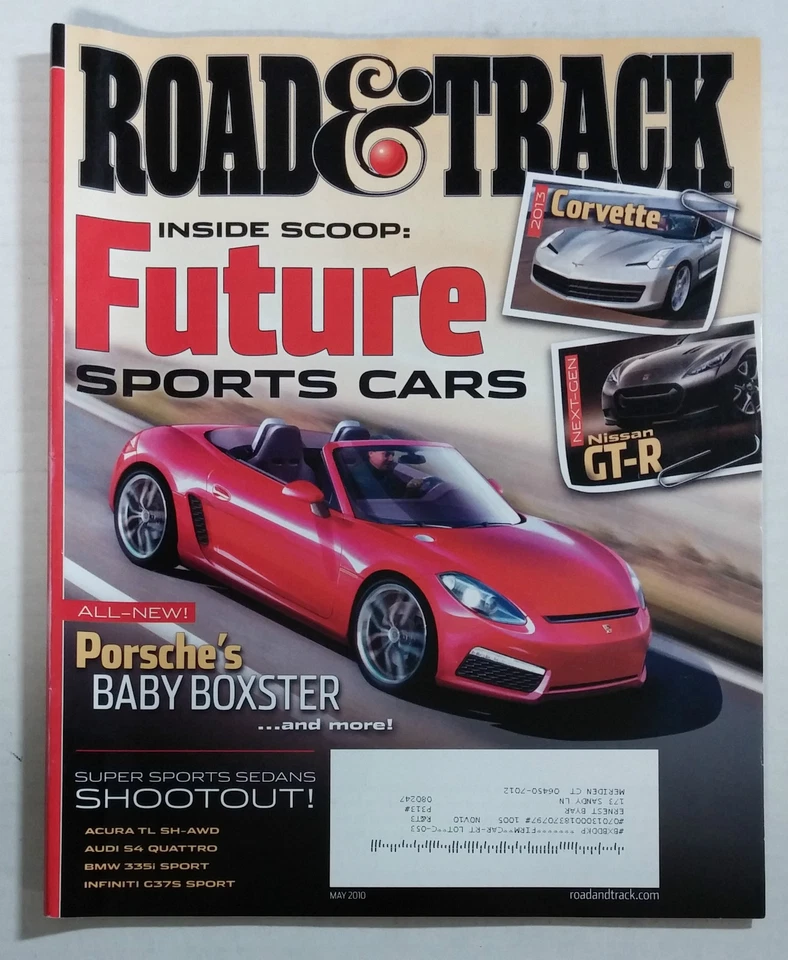 ROAD & TRACK CAR MAGAZINE 2010 MAY PORSCHE BOXSTER CORVETTE NISSAN GT-R Foto 1 de 1