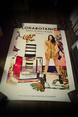 BALENCIAGA KRISTEN STEWART 💋 French Vintage Advertising Fashion Poster Original - image 1 of 4