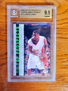 2003-04 Upper Deck UD Top Prospects LeBron James Promos #P3 BGS 9.5 Gem - Picture 1 of 2