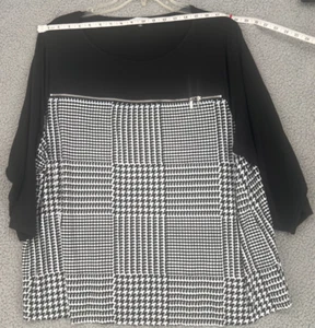 Calvin Klein Damen schwarz & weiß Kleid Bluse Größe 3X - Bild 1 von 14