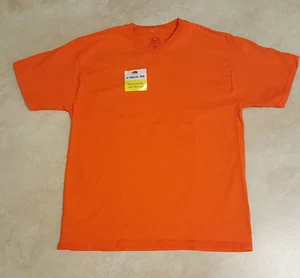 Boys Orange Short Sleeve V-Neck or Crew Neck T-Shirt XS-M-L-XXL - Picture 1 of 5