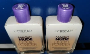 L'Oreal Lote de 2 Maquillaje Líquido Polvo Desnudo Mágico Piel Desnuda - #328 Beige Sol - Imagen 1 de 4