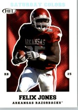 2008 Sage Hit Saturday Colors #S-21 Felix Jones - Arkansas Razorbacks