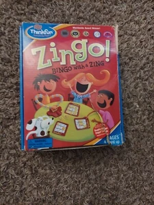 New THINK FUN ZINGO Bingo with a Zing - Think Fun Game Ages 4+ Complete - Picture 1 of 2