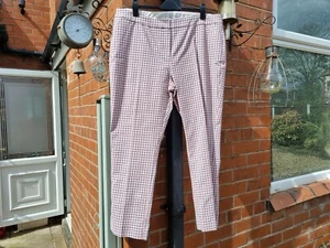 Boden Size 22R Richmond Ankle Snapper Trousers-Checked-WM453-ST - Picture 1 of 4