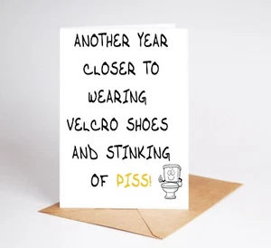 Divertida Tarjeta de Cumpleaños Rudo Adulto Tarjeta Mejor Amigo Cumpleaños Hermano Hermana BC029 - Imagen 1 de 3