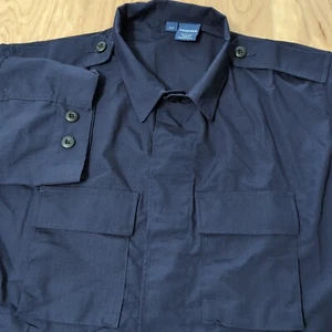 NEW Propper Tactical Shirt Men's XL Ripstop Blue Long Sleeve Military Uniform - Picture 1 of 6