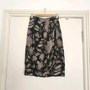 Max Mara Silk Wool Blend Wrap Around Skirt - Size UK 10 - Floral - - Picture 1 of 9