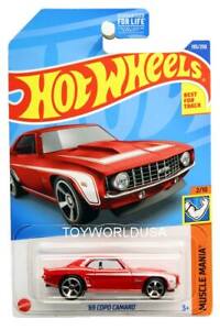2022 Hot Wheels #193 Muscle Mania '69 COPO Camaro red