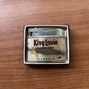 Vintage King Louie Bowling Shirts Kansas City, MO Flat Lighter Japan By Howard - Picture 1 of 4