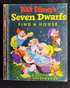 Walt Disney's SEVEN DWARFS FIND A HOUSE-Little Golden Book- "A" Printing. T3820 - Picture 1 of 16