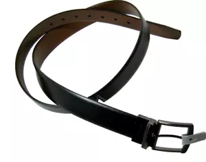 Perry Ellis Reversible Belt 44 Gun Metal Black/Brown Faux Leather NWT $49.5 - Picture 1 of 4