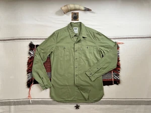 Levi’s Military Work Shirt M Tab Collar Reinforced Tough Fabric Vintage Workwear - Bild 1 von 22