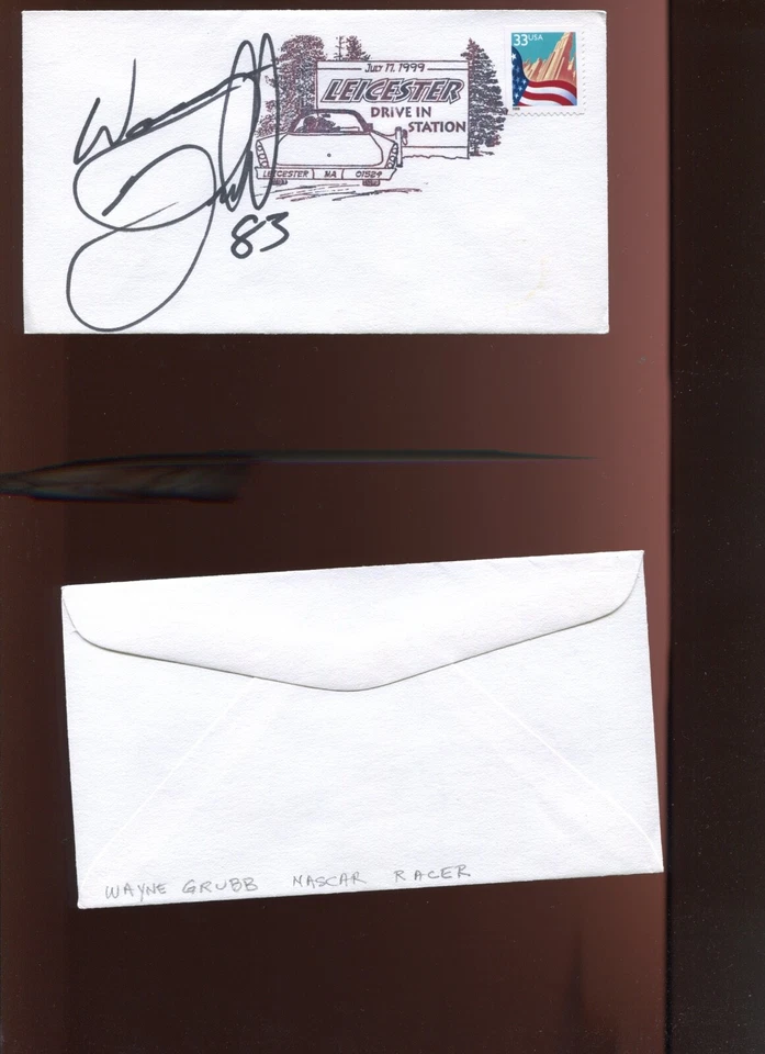 Wayne Grubb NASCAR Racing Driver Signed Cover DC1028 - Image 1 of 1