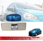 RH Side Mirror Cover Blue 7632B170BA USE FOR Mitsubishi Mirage Hatchback 12 - 22