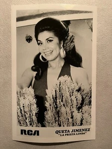 Vintage Mexican QUETA JIMENEZ LA PRIETA LINDA SINGER Press Photo From 1970's - Picture 1 of 2
