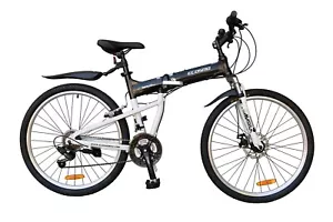 ECOSMO 26" Alloy Folding Mountain MTB bike,21 SP Shimano, Front Disc -26AF18BL - Picture 1 of 11