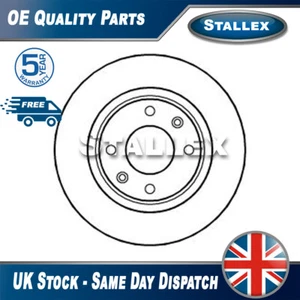 Stallex Front 1x Brake Disc Fits Peugeot Citroen Vauxhall Opel #1 3556159 - Picture 1 of 6