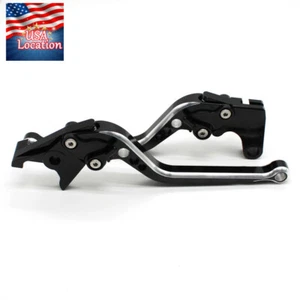 For Yamaha V-Star 1100 Custom 1999-2009 2002 CNC Brake Clutch Levers Handle Mix - Picture 1 of 9