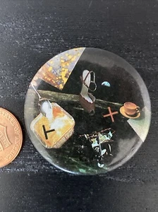 VTG"80 Easy Aces April Greiman Jayme Odgers Space Buttons Pinback Moon Landing B - Picture 1 of 14
