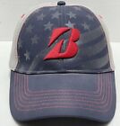 Bridgestone Golf American Flag hat cap red/gray/blue strapback