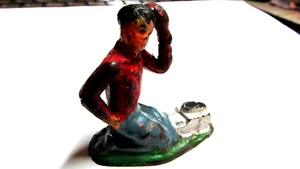 Vintage Barclay # 622 Hollow Cast Shoeshine Boy Toy Lead Figure - Picture 1 of 5