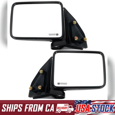 PARA MITSUBISHI L200 RAM 50 PICAPE 1986–1996 PORTA ESPELHO LATERAL PRETO DESTRO/LH - Imagem 1 de 4