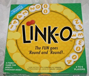 LINK-O Board GAME Matching Numbers Colors Domino Style Strategy COMPLETE Great! - Picture 1 of 12