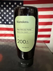 Manukora roher Manuka Honig 200+ MGO Made in New Zealand netto mit Etikett 360g (12,7oz) - Bild 1 von 2