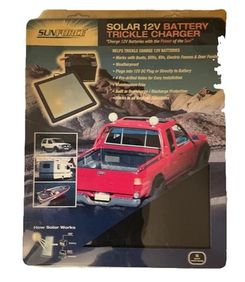Cargador de goteo de batería solar SUNFORCE 12V 50022 5 VATIOS Foto 1 de 2