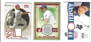3 Baseball Memorabilia; Marlon Byrd, Jhonny Peralta, Matt Newman - Bild 1 von 2