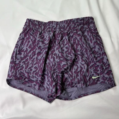Nike One Girls Size L Kids High Waisted Shorts New Purple  (Item 34) - Image 1 of 4