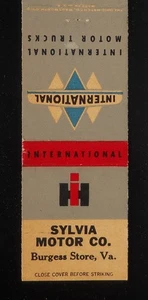 1940er Sylvia Motor Co International Motor Trucks Burgess Store VA Northumberland - Bild 1 von 2