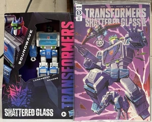 Transformers Hasbro Pulse esclusivo vetro rotto classe Voyager Soundwave MISB - Foto 1 di 8