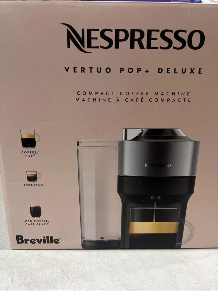 Nespresso Vertuo Pop Deluxe Titan w/ Aeroccino3 (BNV125TTN1BUC1)