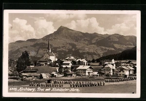 Kirchberg, Gesamtansicht mit Kitzbüheler-Horn, Ansichtskarte  - Bild 1 von 2
