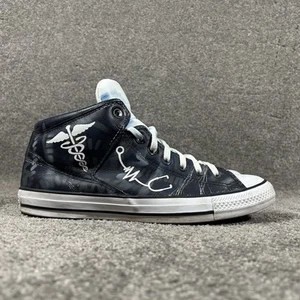 Converse Chuck Taylor All-Star Leather Hi Top Shoes Blue Nurse Mens 10 Womens 12 - Picture 1 of 14