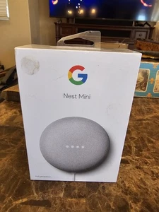 Brandneu Google Nest Mini - 2. Gen Bluetooth Smart Assistant Lautsprecher - Kreide - Bild 1 von 4